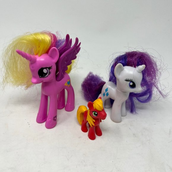 My Little Pony Lot of 3 Horses Brush able - Picture 1 of 9